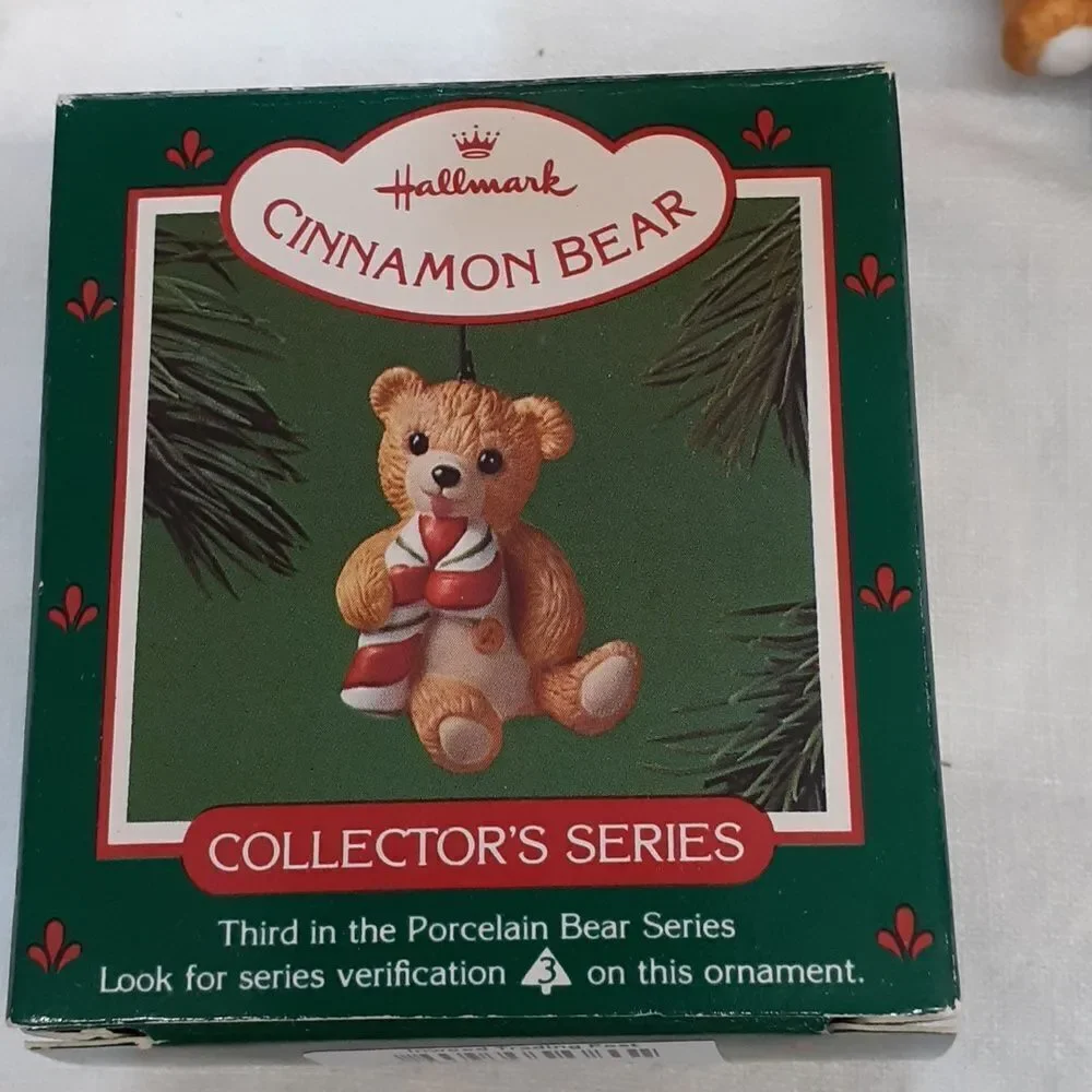 2 -Hallmark Keepsake Cinnamon‎ Bear ornaments